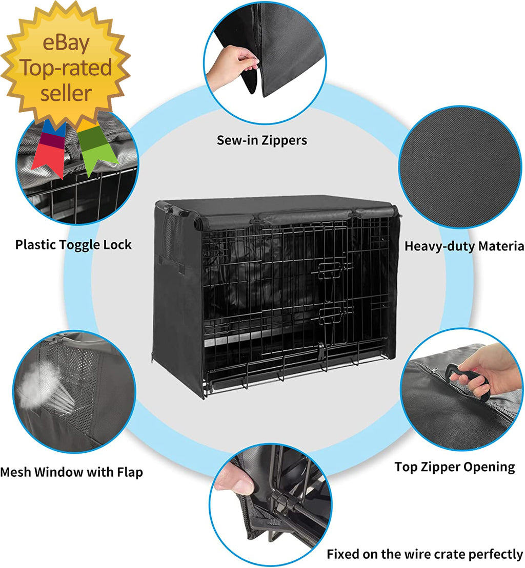 Dog Crate Cover 48 Inch XL Dog Kennel outside Cover Big Dog Cage for Large Dogs