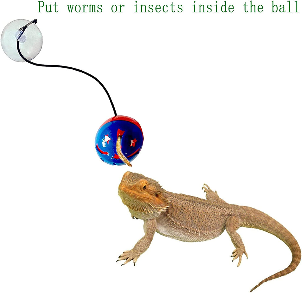 Juguetes De Dragon Barbudo Bolas De Juguete Para Reptiles Lagartos Con Ventosas