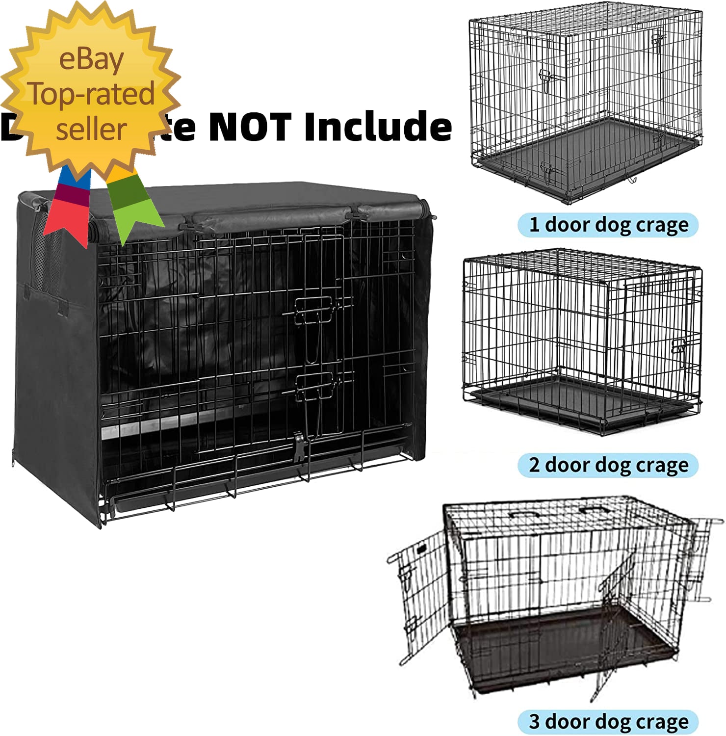 Dog Crate Cover 48 Inch XL Dog Kennel outside Cover Big Dog Cage for Large Dogs