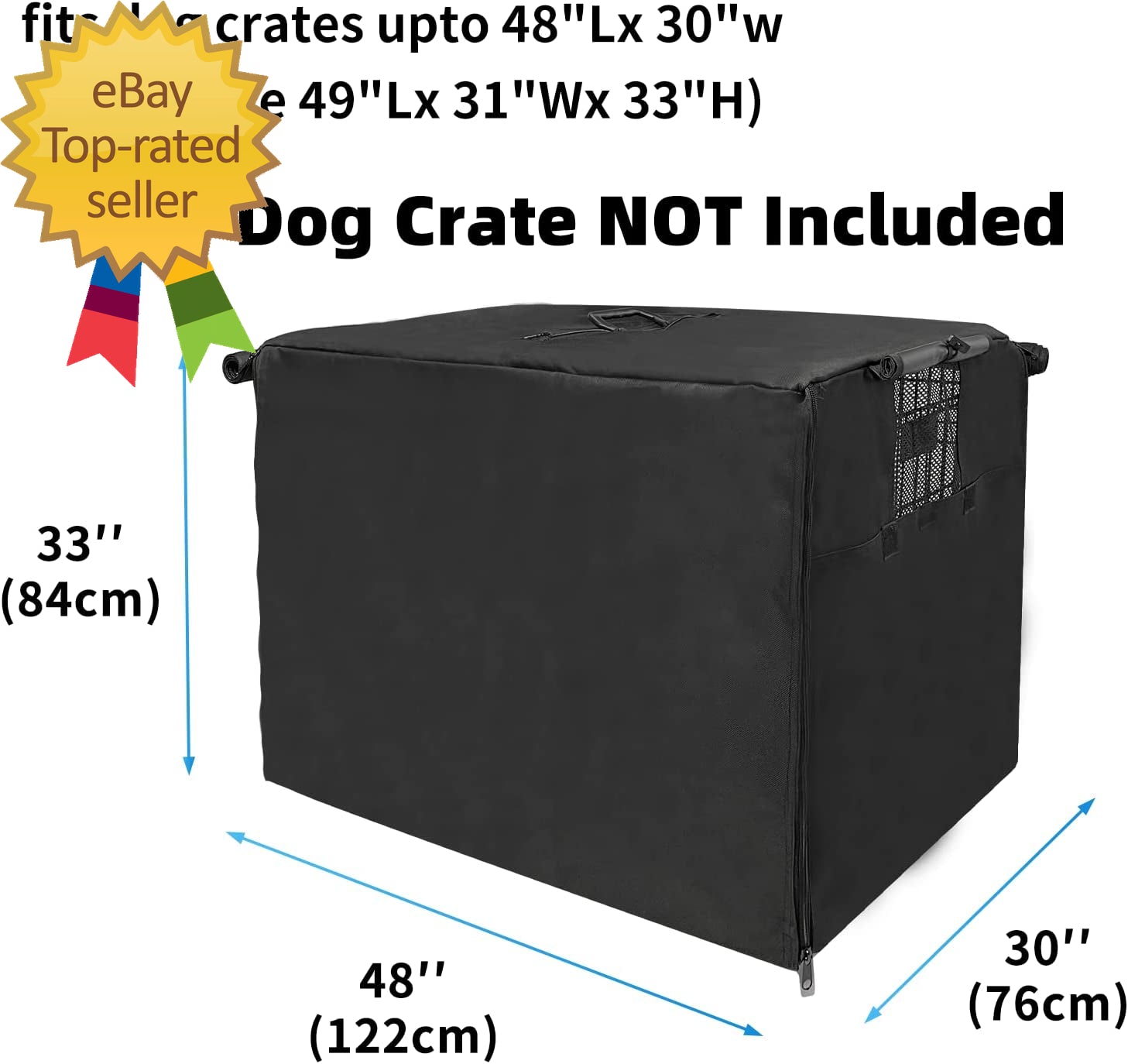 Dog Crate Cover 48 Inch XL Dog Kennel outside Cover Big Dog Cage for Large Dogs