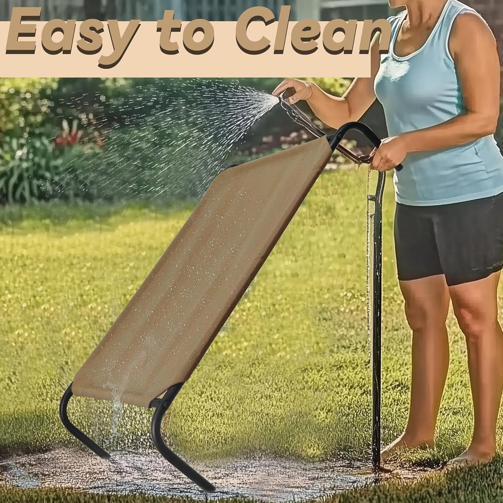 Elevated Dog Bed for Large Dogs, Raised Dog Bed with Breathable Mesh, Non Slip, Easy to Clean, 50.5 Inches, Brown